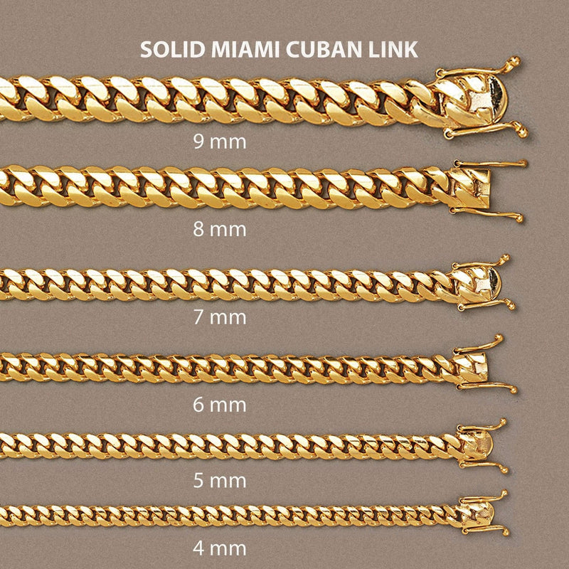 Solid Miami Cuban Link 10K Gold