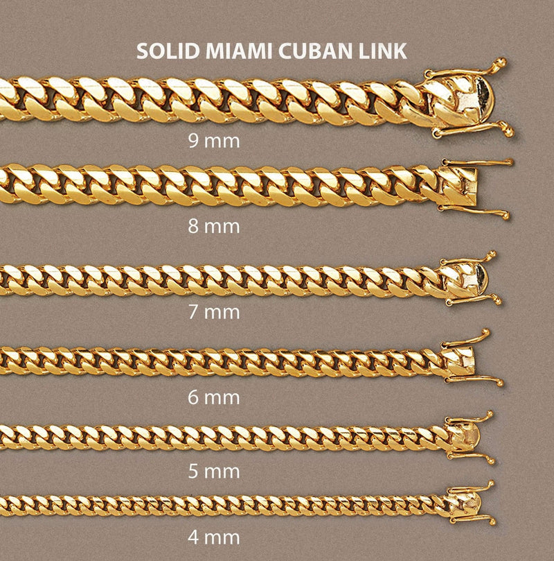Solid Miami Cuban Link 10K Gold