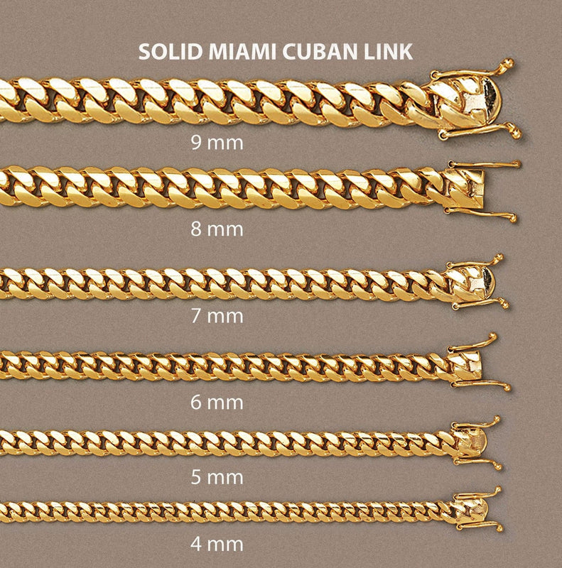 Solid Miami Cuban Link 10K Gold