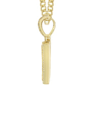 14K Yellow Gold Letter "V" Baguette Diamond Necklace | 1.81 Carats