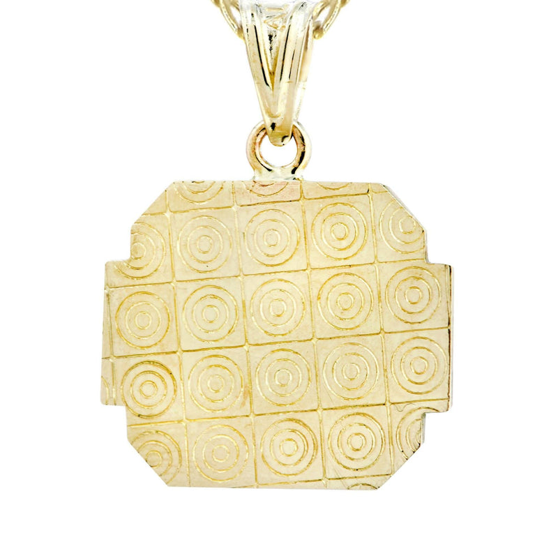 10K Gold Necklace & Gold Medusa Style Pendant | 6 Grams