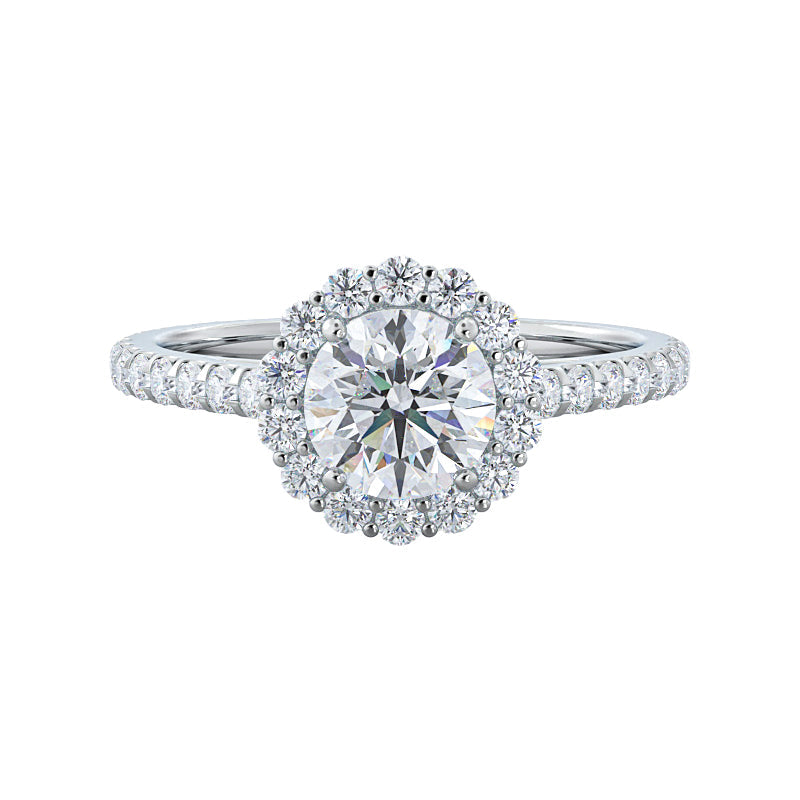Victoria 2ct Round engagement ring setting