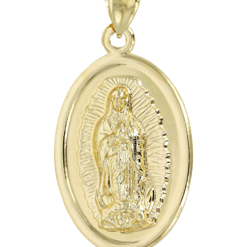 10K Yellow Gold Virgin Mary Necklace | Appx. 15 Grams