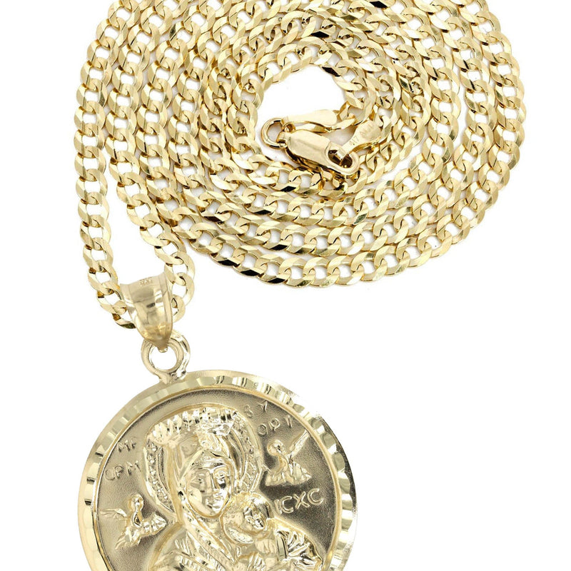 10K Yellow Gold Virgin Mary Necklace | Appx. 14.5 Grams