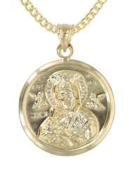 10K Yellow Gold Virgin Mary Necklace | Appx. 14.5 Grams