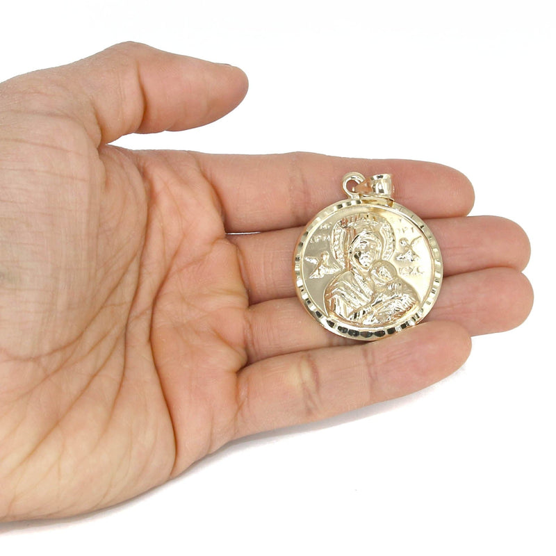 10K Yellow Gold Virgin Mary Necklace | Appx. 14.5 Grams
