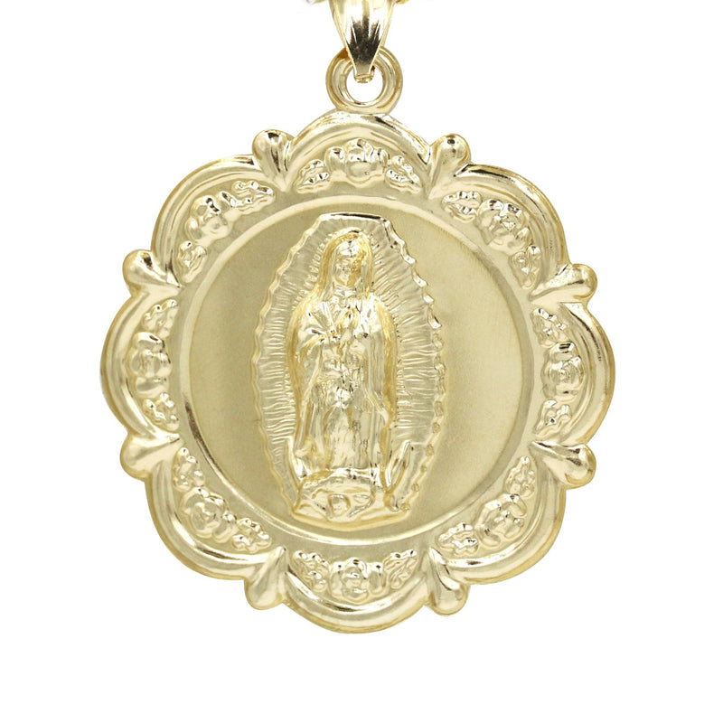 10K Yellow Gold Virgin Mary Necklace | Appx. 15.2 Grams
