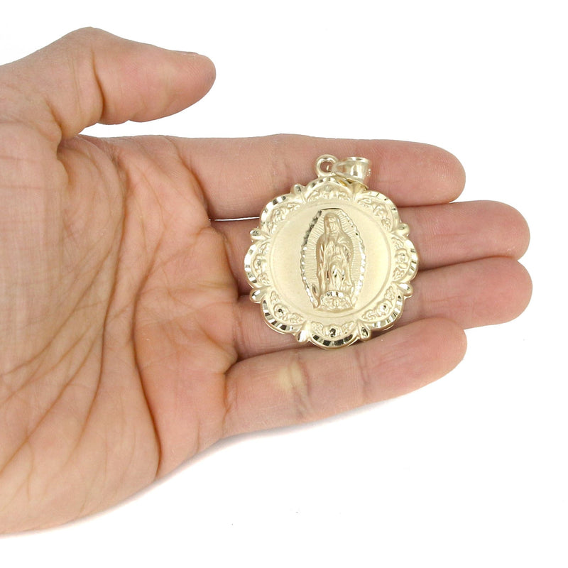 10K Yellow Gold Virgin Mary Necklace | Appx. 15.2 Grams