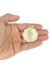 10K Yellow Gold Virgin Mary Necklace | Appx. 15.2 Grams
