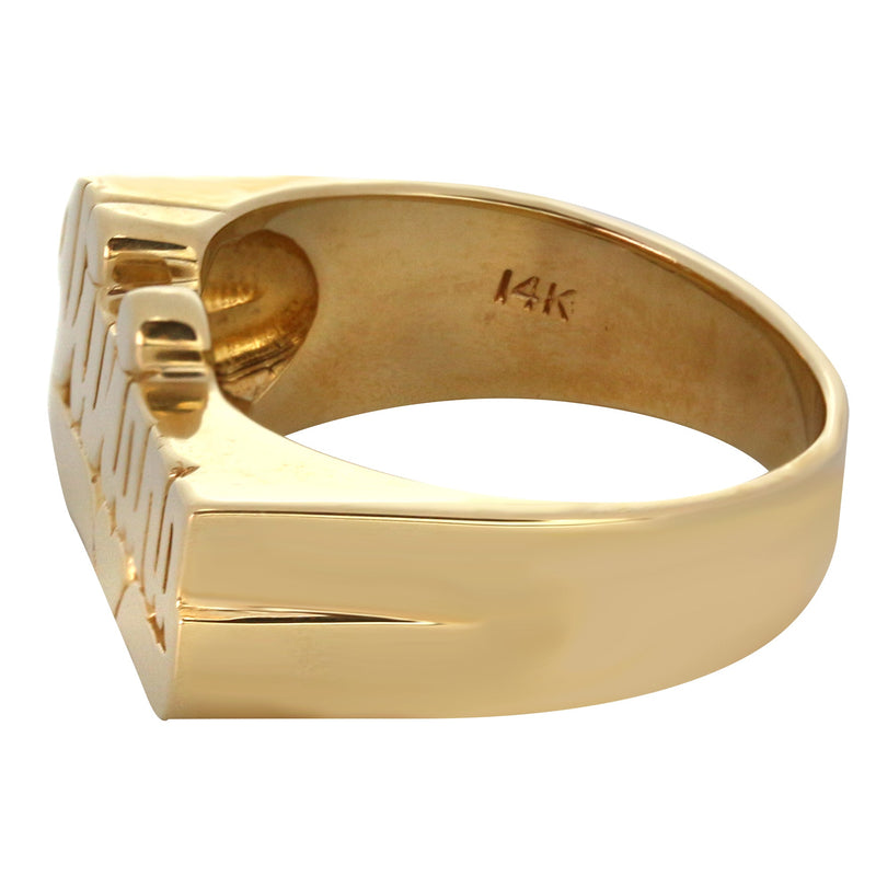 14K Script Gold Name Ring | Appx. 9 Grams