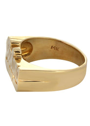 14K Script Gold Name Ring | Appx. 9 Grams