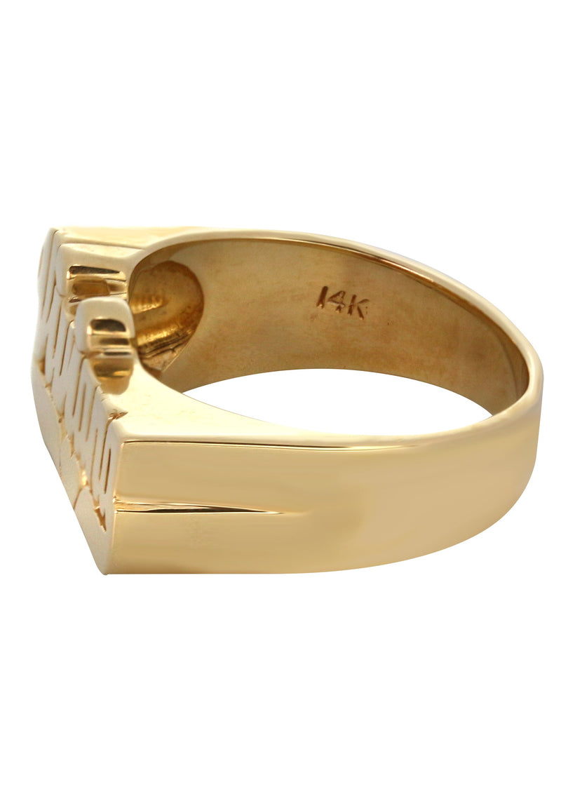 14K Script Gold Name Ring | Appx. 9 Grams