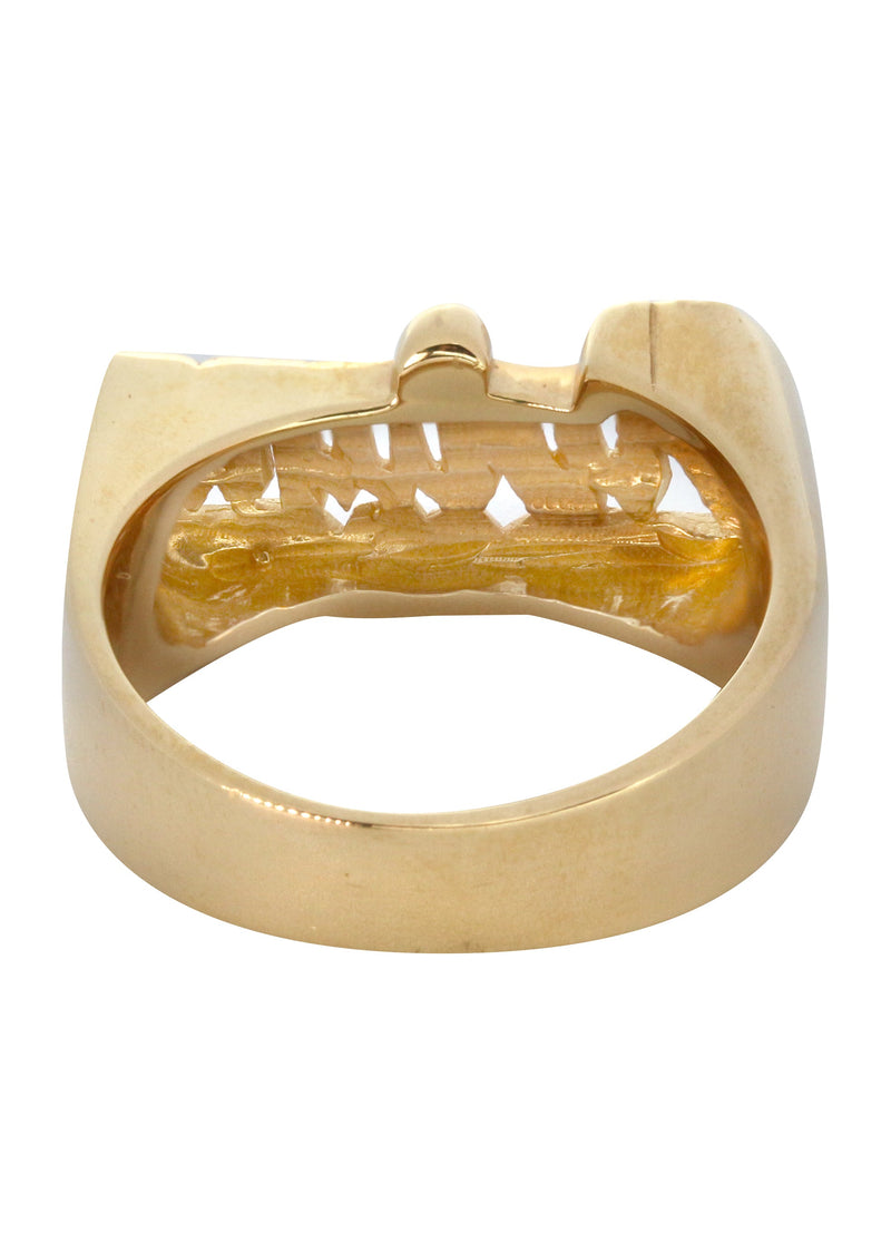 14K Script Gold Name Ring | Appx. 9 Grams