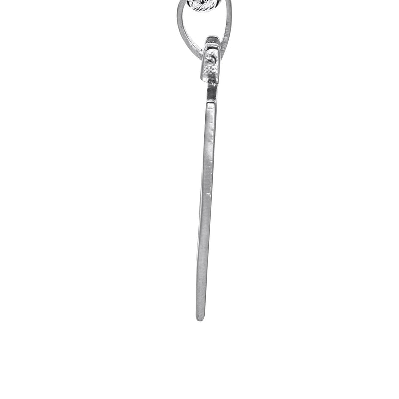 10K/14K White Gold Small Rectangle Picture Pendant Necklace