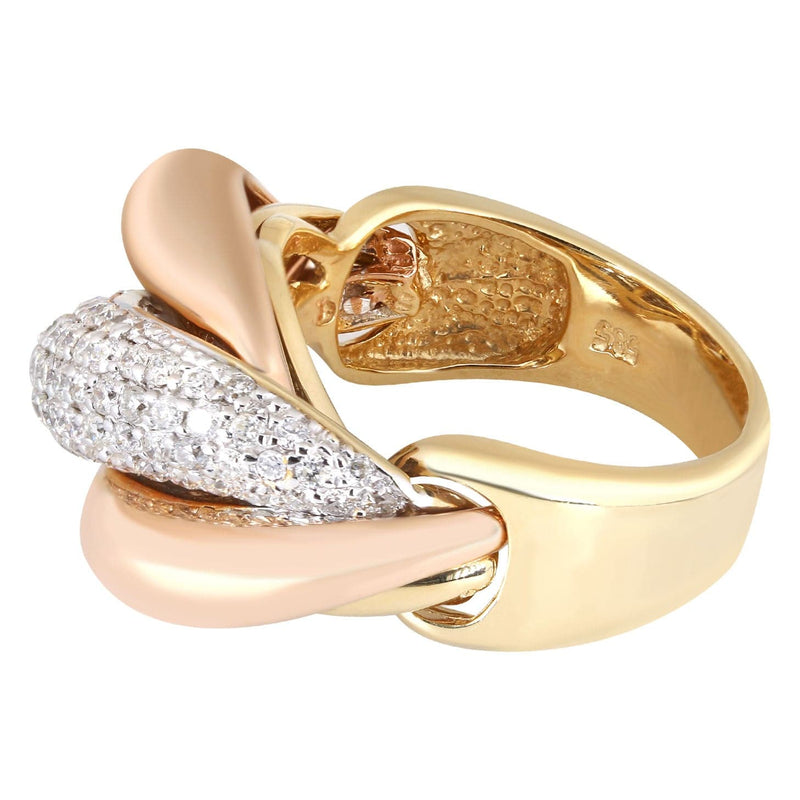 14K Ladies Diamond Cocktail Ring | 0.82 Carats | 7.37 Grams