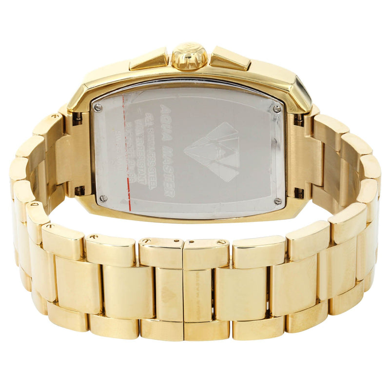 Mens Yellow Gold Tone Diamond Watch | Appx. 3.8 Carats