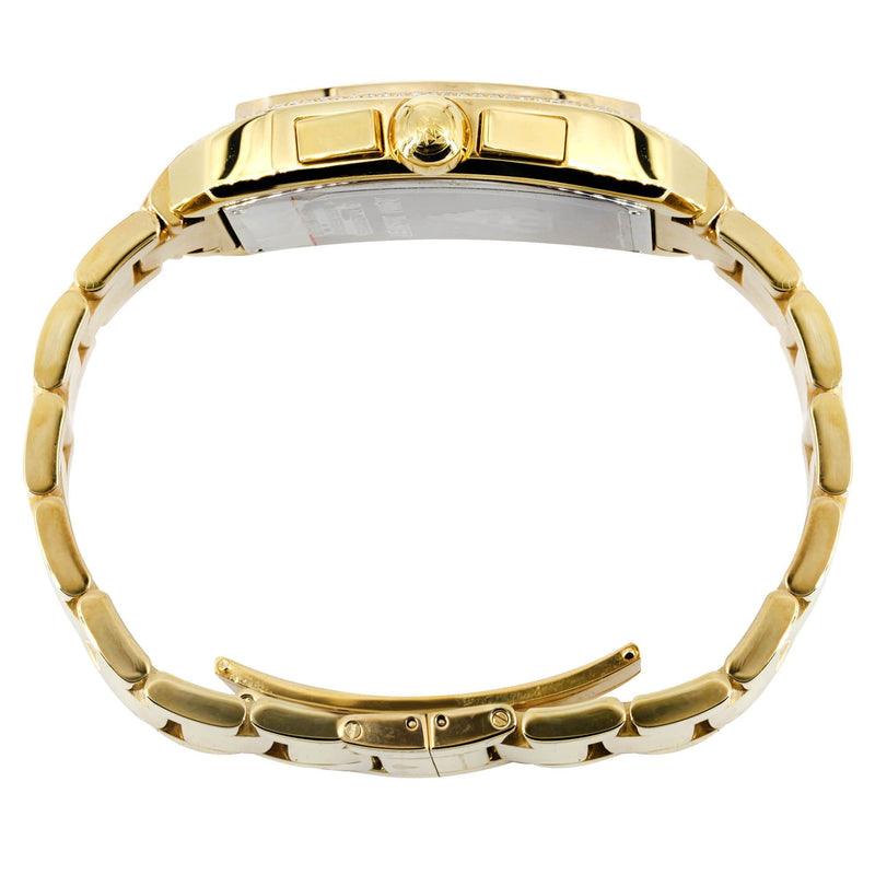 Mens Yellow Gold Tone Diamond Watch | Appx. 3.8 Carats