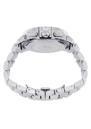 Mens White Gold Tone Diamond Watch | Appx. 32 Carats