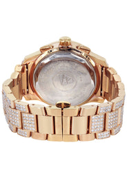 Mens Rose Gold Tone Diamond Watch | Appx. 16 Carats