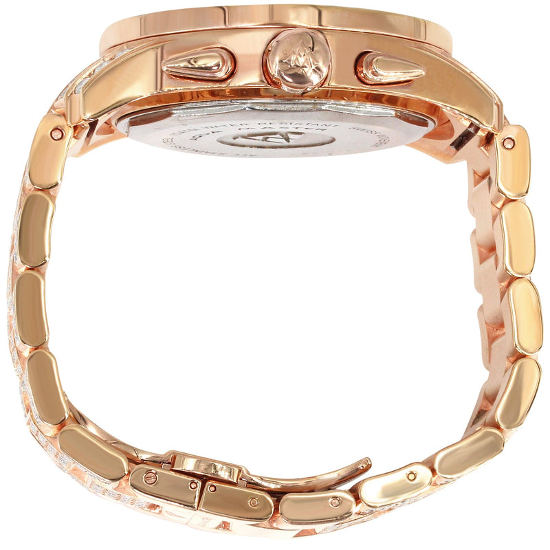 Mens Rose Gold Tone Diamond Watch | Appx. 16 Carats