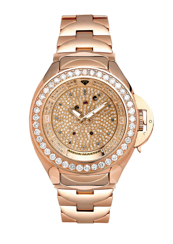 Mens Rose Gold Tone Diamond Watch | Appx. 7.25 Carats