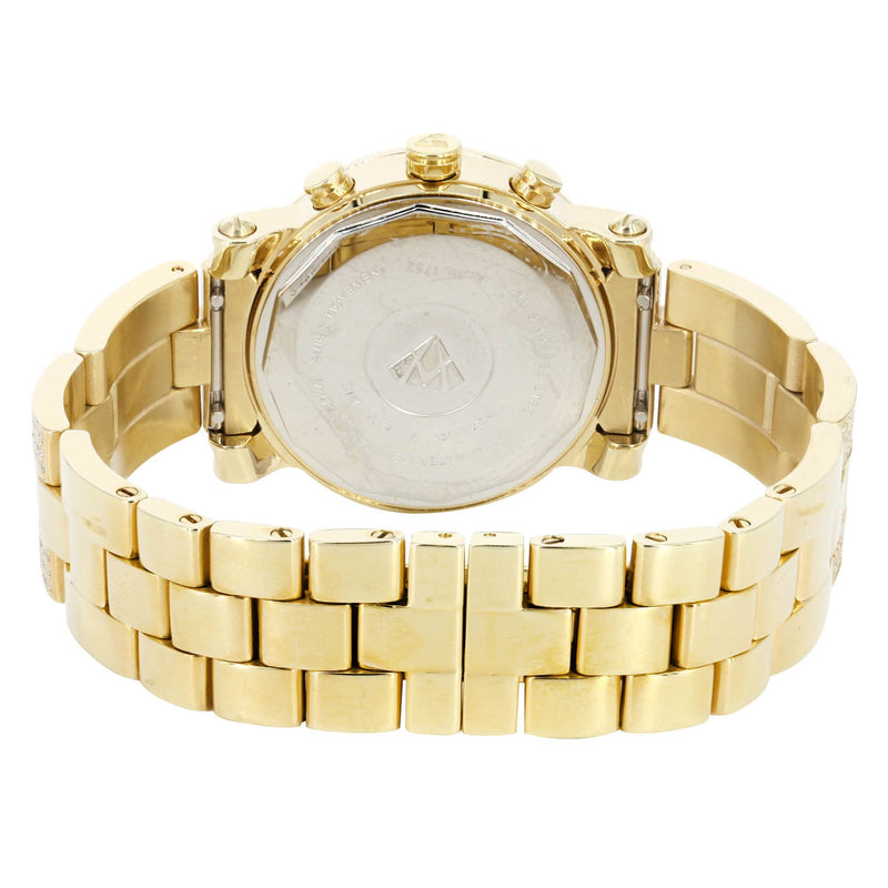 Mens Yellow Gold Tone Diamond Watch | Appx. 4.15 Carats