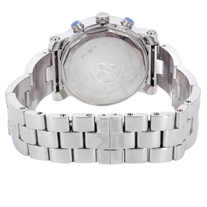 Mens White Gold Tone Diamond Watch | Appx. 1.75 Carats