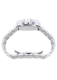 Mens White Gold Tone Diamond Watch | Appx. 0.65 Carats