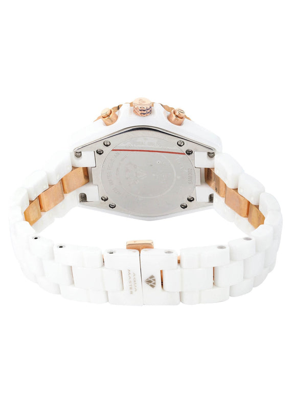 Womens Rose Gold Tone Diamond Watch | Appx 3 Carats