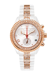 Womens Rose Gold Tone Diamond Watch | Appx 3 Carats