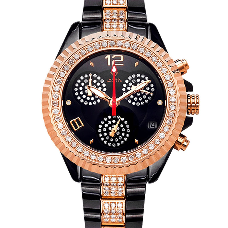 Womens Rose Gold Tone Diamond Watch | Appx 3.02 Carats