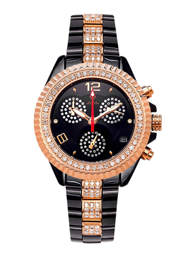 Womens Rose Gold Tone Diamond Watch | Appx 3.02 Carats