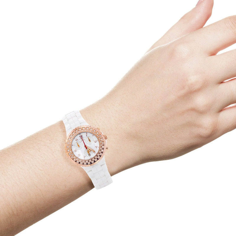 Womens Rose Gold Tone Diamond Watch | Appx 1.1 Carats