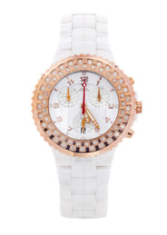 Womens Rose Gold Tone Diamond Watch | Appx 1.1 Carats