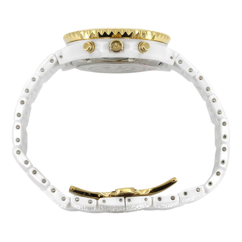 Mens Yellow Gold Tone Diamond Watch | Appx. 1.25 Carats