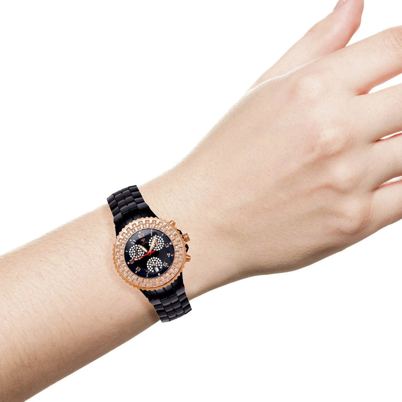 Womens Rose Gold Tone Diamond Watch | Appx 1.27 Carats