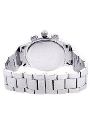 Mens White Gold Tone Diamond Watch | Appx. 2 Carats