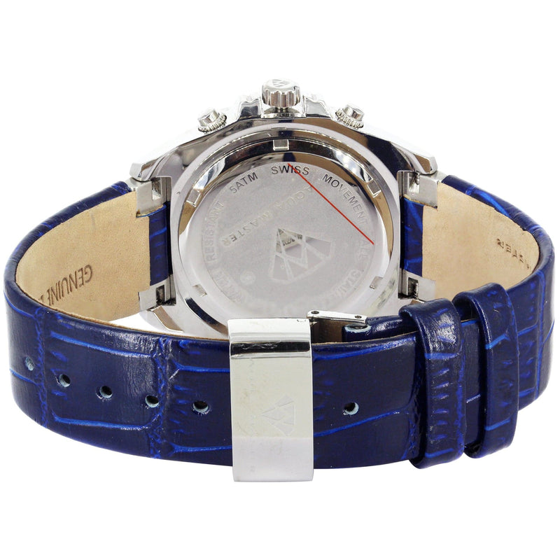Mens White Gold Tone Diamond Watch | Appx. 1.7 Carats