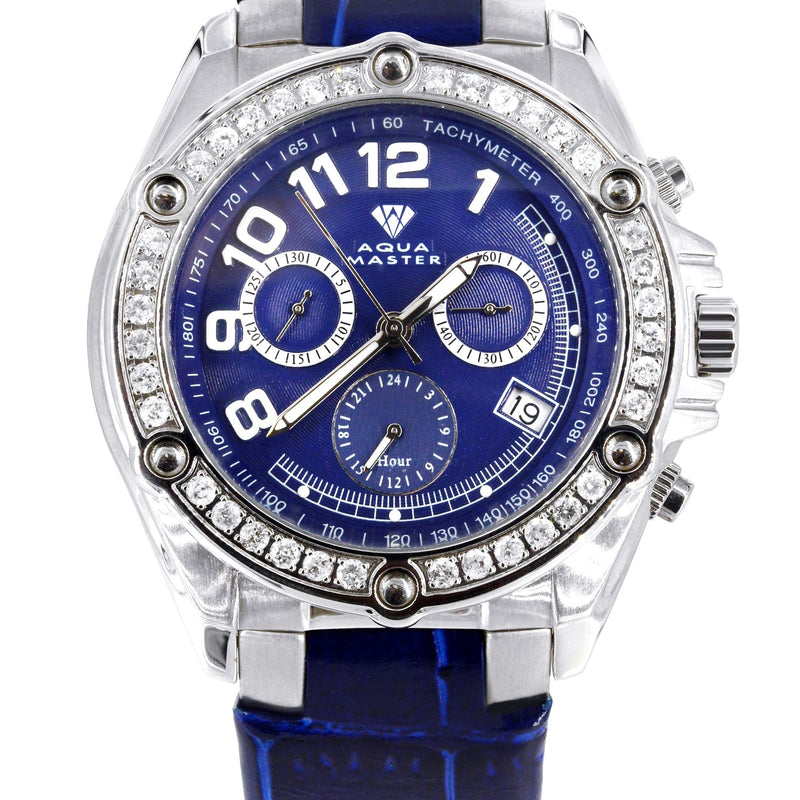 Mens White Gold Tone Diamond Watch | Appx. 1.7 Carats