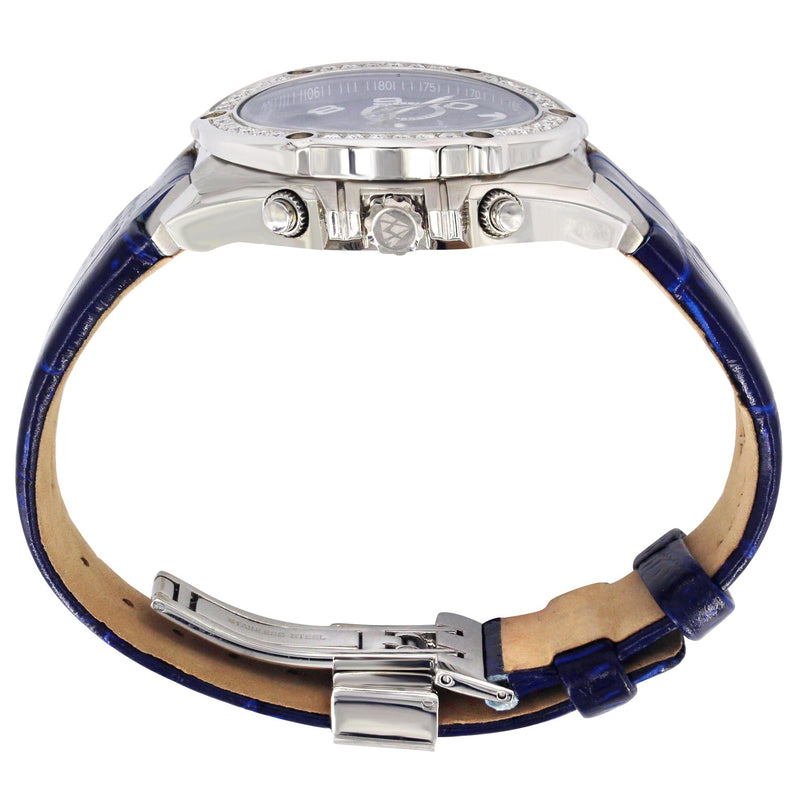 Mens White Gold Tone Diamond Watch | Appx. 1.7 Carats