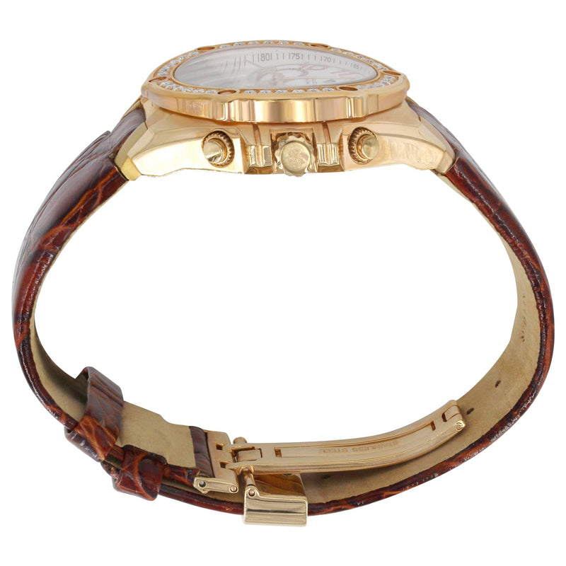 Mens Yellow Gold Tone Diamond Watch | Appx. 1.7 Carats