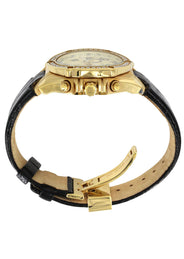 Mens Yellow Gold Tone Diamond Watch | Appx. 1.7 Carats