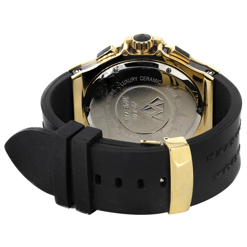 Mens Yellow Gold Tone Diamond Watch | Appx. 4 Carats
