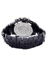 Mens Black Steel Tone Diamond Watch | Appx. 2.85 Carats