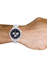 Mens White Gold Tone Diamond Watch | Appx. 2.45 Carats