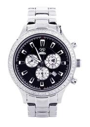 Mens White Gold Tone Diamond Watch | Appx. 2.45 Carats