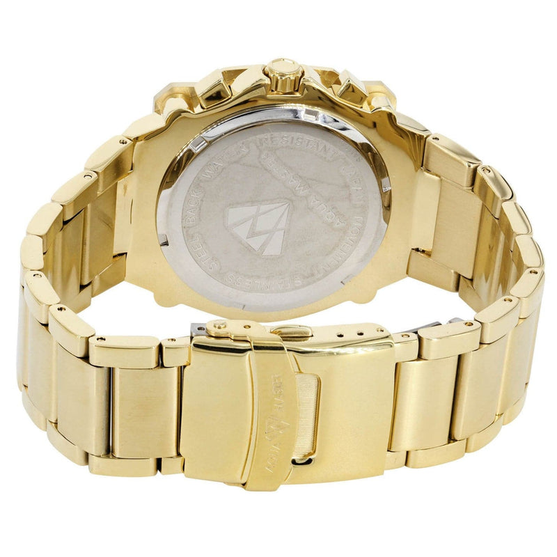 Mens Yellow Gold Tone Diamond Watch | Appx. 0.32 Carats