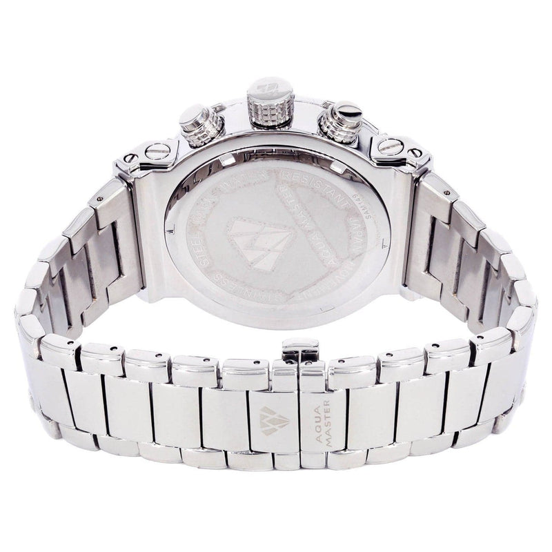 Mens White Gold Tone Diamond Watch | Appx. 0.22 Carats