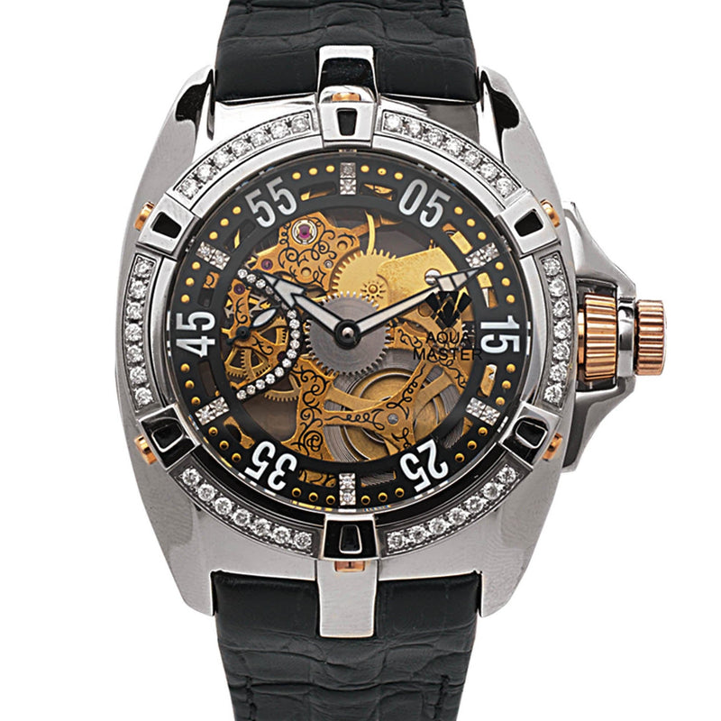 Mens White Gold Tone Diamond Watch | Appx. 1.5 Carats