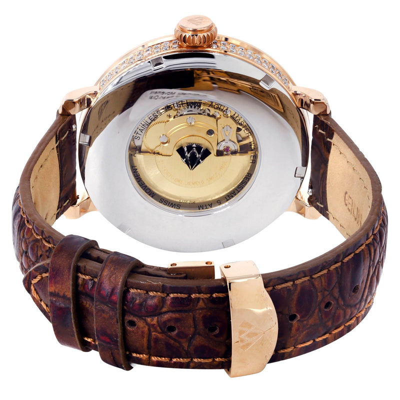 Mens Rose Gold Tone Diamond Watch | Appx. 5.64 Carats